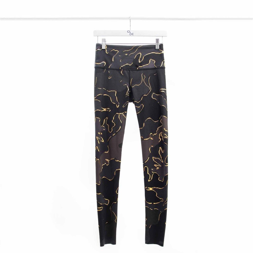 Noli Guerra Dark Tone Camo Leggings with Gold Foil